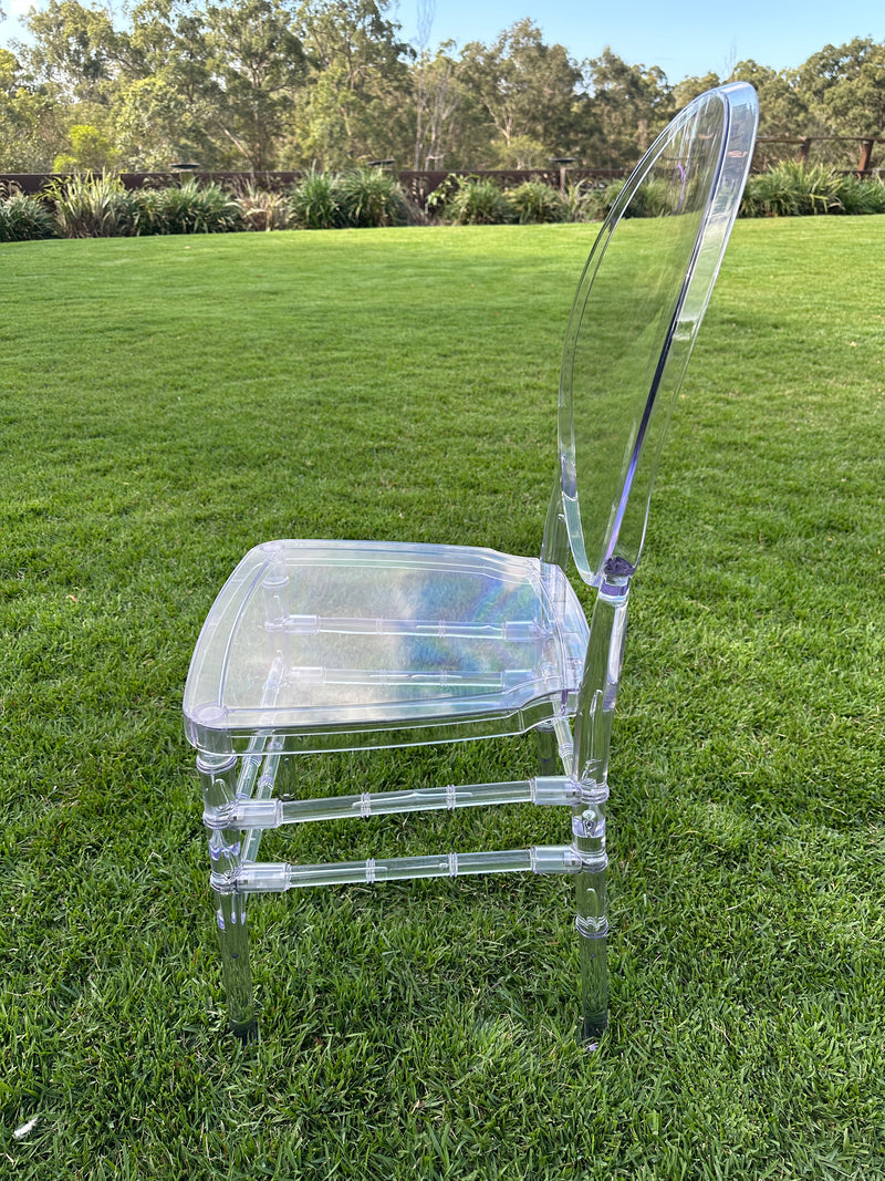 Clear "O"  Back Chair - $65each